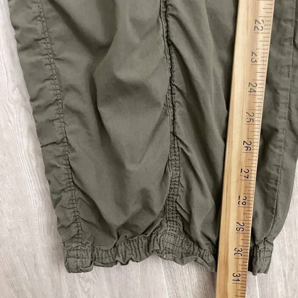 Urban Outfitters BDG Y2K Low Rise Green Cargo Pant Women's Medium Utility Baggy - Picture 10 of 16